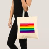 Tote Bag Retro Rainbow 8 Pride (Devant (produit))