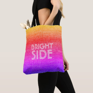Tote Bag Retro Rainbow Bright Side
