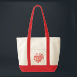 Tote Bag Retro Red White Merry everything Merry Christmas<br><div class="desc">Retro Merry everything Merry Christmas!  This design is perfect for any time of the year! Whether it's a holiday or not,  it's an excellent way to show off your Christmas cheer.  Gift yourself,  friends and family a merry Christmas!</div>