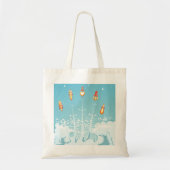 Tote Bag Retro Rocket Navire Lancement d'Art Spatial Futuri (Devant)