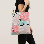 Tote Bag Rétro, rose (De près)