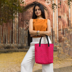 Tote Bag Rétro rouge
