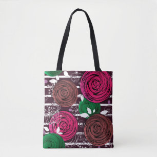 Tote Bag Rétro, rustique, folk
