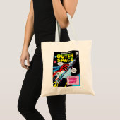 Tote Bag Retro Sci-Fi Adventure Outer Space Comics Cover T- (Devant (produit))