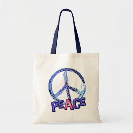 TOTE BAG RÉTRO SIGNE DE PAIX (Devant)