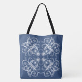 Tote Bag Rétro style baroque floral (Dos)