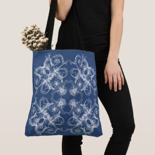 Tote Bag Rétro style baroque floral