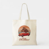 Tote Bag Retro Sunset Christmas (Dos)
