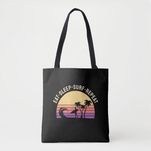 Tote Bag Retro Surfing (Devant)
