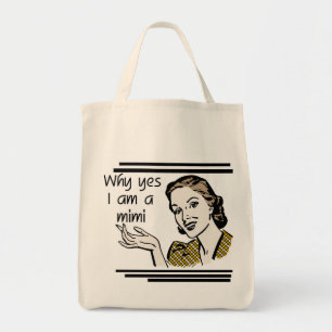 Tote Bag Rétro T-shirts Mimi et cadeaux
