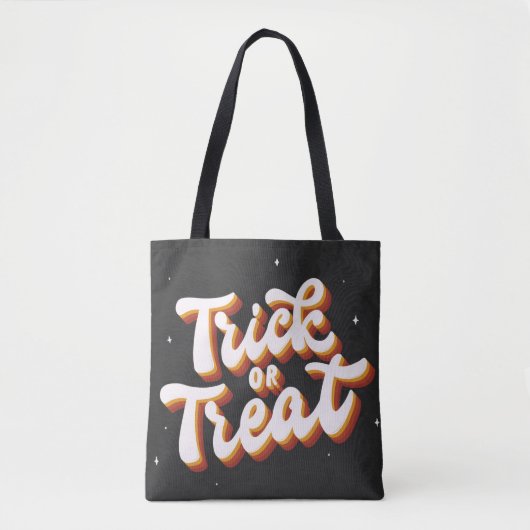 Tote Bag Retro Trick ou Treat (Devant)