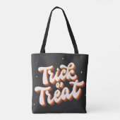 Tote Bag Retro Trick ou Treat (Dos)