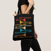 Tote Bag Retro Trombone - Jazz (De près)