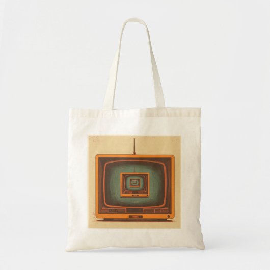 Tote Bag Retro TV Infinity Fourre-tout (Devant)