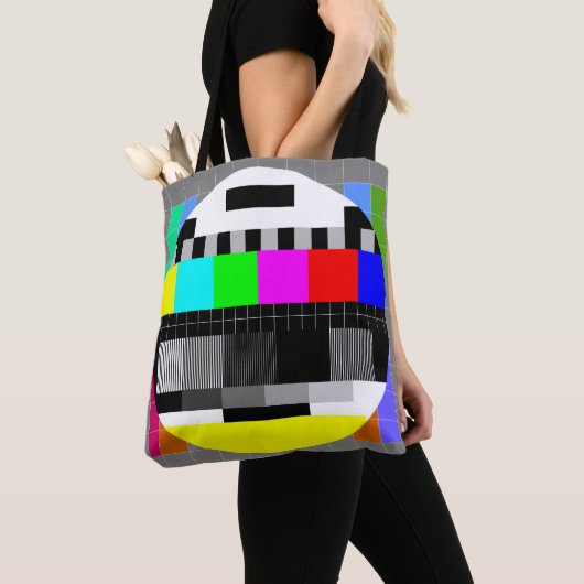 Tote Bag Retro TV pas d'illustration de signal. (De près)