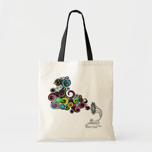 Tote Bag Rétro Victrola vintage (Devant)