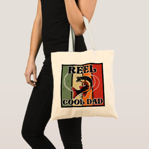 Tote Bag Retro Vintage Pêche Reel Cool Papa Pêcheur Amant