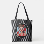 Tote Bag Retro Woman Fourre-tout (Dos)
