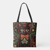 Tote Bag RetroXmasCat (Dos)