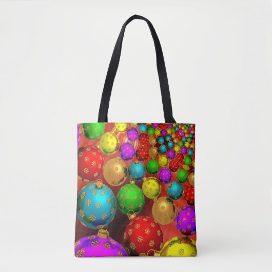 Tote Bag Réunion de décorations de Noël, (Devant)