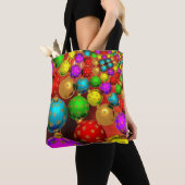 Tote Bag Réunion de décorations de Noël, (De près)