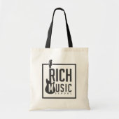 Tote Bag Reusable Grocery Bag - Rich Music School (Devant)