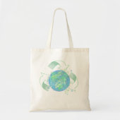 Tote Bag Réutilisez la terre (Devant)