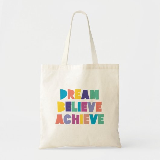 Tote Bag Rêve inspirationnel Croire atteindre (Devant)