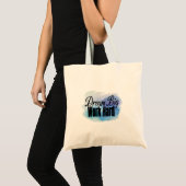 Tote Bag Rêver gros, travailler dur (Devant (produit))