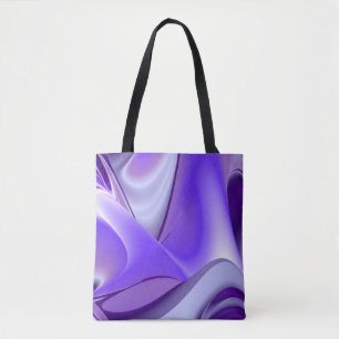 Tote Bag Rêves arc-en-ciel à fleurs violettes