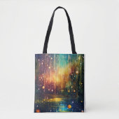 Tote Bag "Rêves célestes : Pluie Magique et Ciel étoilé T (Devant)