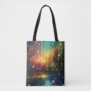 Tote Bag "Rêves célestes : Pluie Magique et Ciel étoilé T