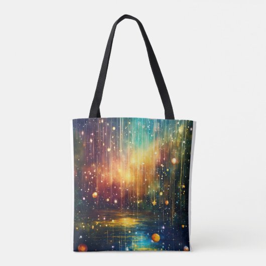 Tote Bag "Rêves célestes : Pluie Magique et Ciel étoilé T (Dos)