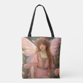 Tote Bag Rêves Enchanteurs : Un Portrait De Fée Rose Whimsi (Dos)