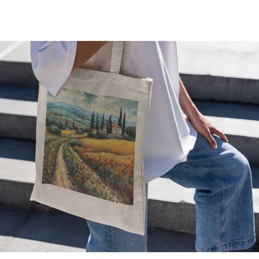 Tote Bag Rêves toscans dorés