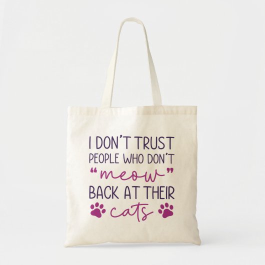 Tote Bag Reviens Chez Leurs Chats (Devant)