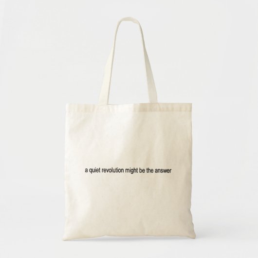 Tote Bag Révolution tranquille (Devant)
