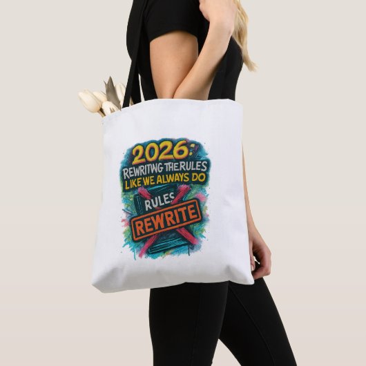 Tote Bag “Rewriting the Rules” 2026 Inclusion (De près)