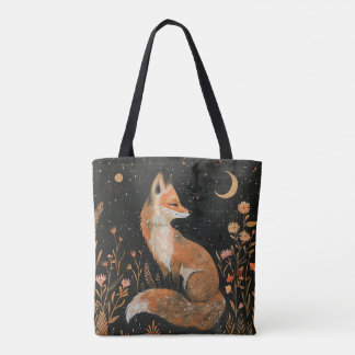 Tote Bag Rex Fox au clair de lune dans les bois
