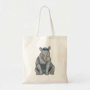 Tote Bag Rhino as Craftsman et Wrench