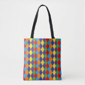 Tote Bag rhombus coloré (Devant)