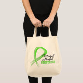 Tote Bag Ribbon de sensibilisation à la santé mentale (Devant (produit))