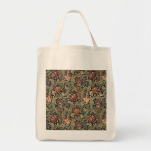 Tote Bag Riche brocart de tapisserie florale antique victor