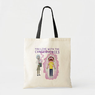 Tote Bag RICK AND MORTY™   You Live With The Consequences