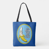 Tote Bag RICK ET MORTY™ | Badge en brique banane (Dos)