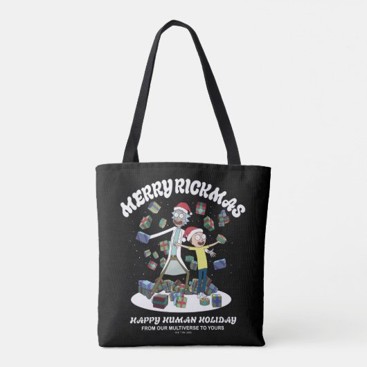 Tote Bag Rick et Morty | Joyeux Rickmas présents (Dos)