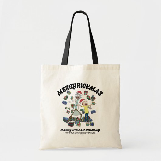 Tote Bag Rick et Morty | Joyeux Rickmas présents (Devant)