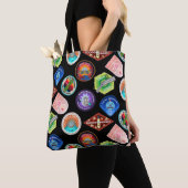 Tote Bag RICK ET MORTY™| Motif des patchs spatiaux (De près)