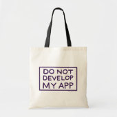 TOTE BAG RICK ET MORTY™| NE PAS DÉVELOPPER MON APP (Devant)