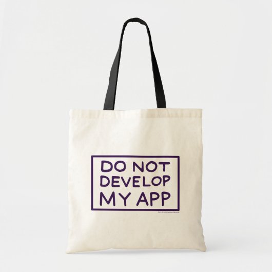 TOTE BAG RICK ET MORTY™| NE PAS DÉVELOPPER MON APP (Devant)